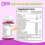 98% Trans Resveratrol Gummies with Quercetin CoQ10 and Vitamin C for Antioxidant Support and Joint Health OEM Supplement