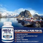 Brain Heart Health Omega 3 Fish Oil Soft Capsules Vegetarian Omega 3 Deep Sea Fish Oil DHA Soft Capsules Heart Support