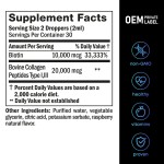 Natural Biotin Collagen Capsules for Hair Growth Strengthening Thicker Hair Healthy Skin Nails Oral Liquid Vitamins for All Ages