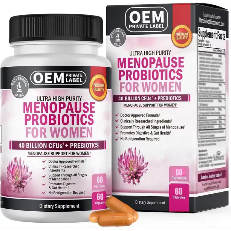 OEM Probiotic Capsules for Menopause Relief and PMS Support