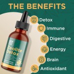 Food-Grade Clinoptilolite Zeolite Drops - Natural Heavy Metal Detox & Mineral Support Oral Liquid for Cellular Cleansing
