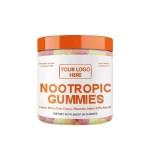OEM Private Label Nootropic Ashwagandha Gummies Brain Booster Supplement Vegan Nootropic Gummies Improve Intelligence
