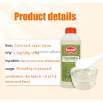 China Sugar Making Factory Supply Bamboo Cane Rock Sugar Syrup 1200ml for Private Label