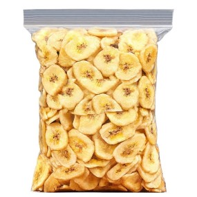 High Quality 100% Natural Sweet Dried Banana Chips Factory Price Wholesales FD Drying Dehydrated Snack Food Bulk Packaging