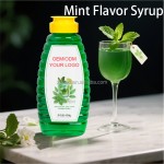 Wholesale Price Mint Flavor Sugar Syrup  for Milk Tea Shops Fruit Tea Cocktail
