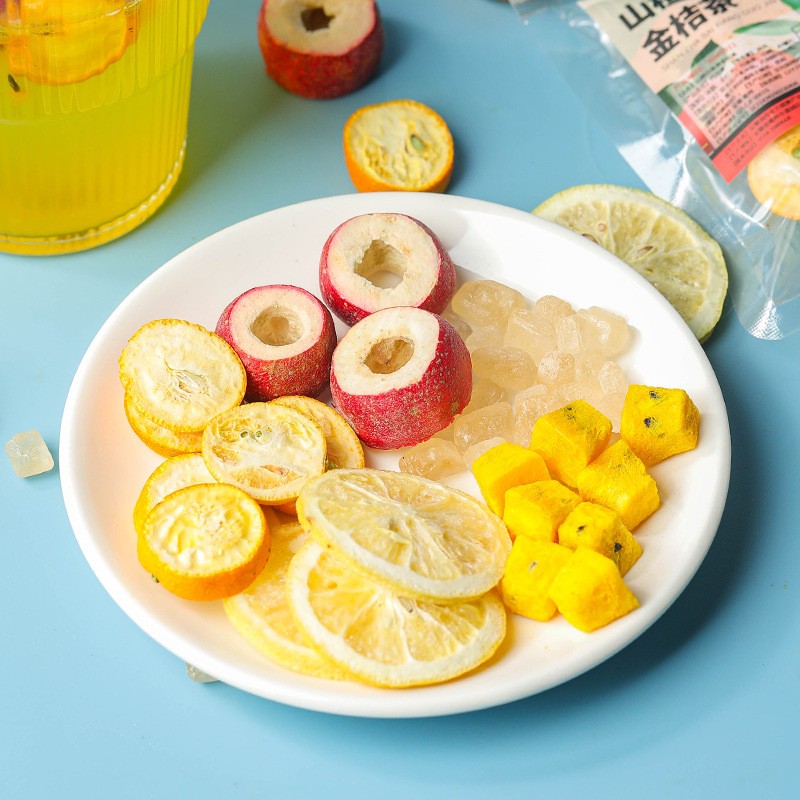 Wholesale Dried Fruit Tea Paris Champs Flower Tea Passion Fruit Slice Lemon Hawthorn Tea