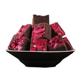 Customized Flavored Flower Rose Bulk Sugar Cube Black Sugar Tea Cube