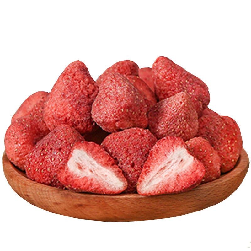 OEM Customizable Freeze-Dried Whole Strawberries for Baking & Ice Cream Dehydrated Raw Material Wholesale Bulk Packaging