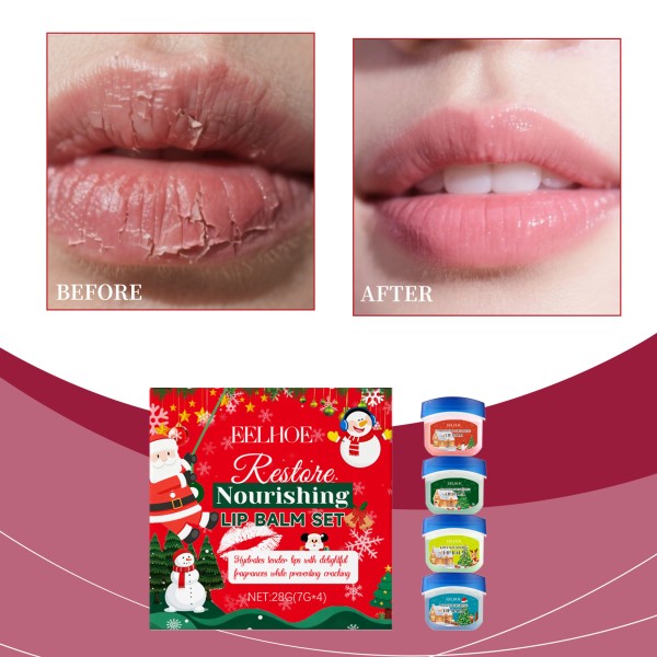 Brightening Balm Supplier - Moisturizing Anti Cracking 4pcs Set