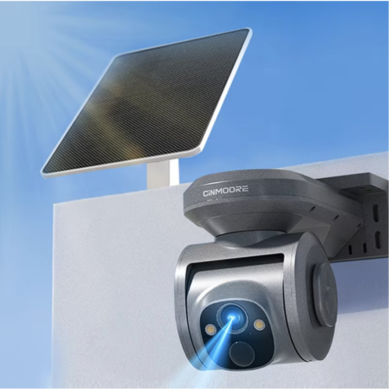 Outdoor Solar Camera Manufacturer - 8W 4MP Dual SIM PTZ 4G