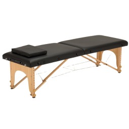 Hospital Massage Bed Manufacturer - Folding Portable Black Therapy