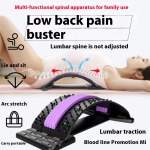 Lumbar Support Massager Factory - Magnetic LED Light Orthopedic Therapy