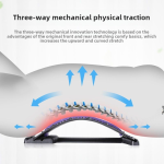Lumbar Support Massager Factory - Magnetic LED Light Orthopedic Therapy