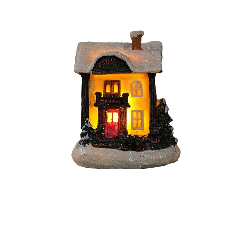 Resin Christmas House Factory - 2023 Snow Room Luminous Decoration