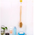 Bath Body Brush Factory - OEM Natural Bristle Long Handle Detachable