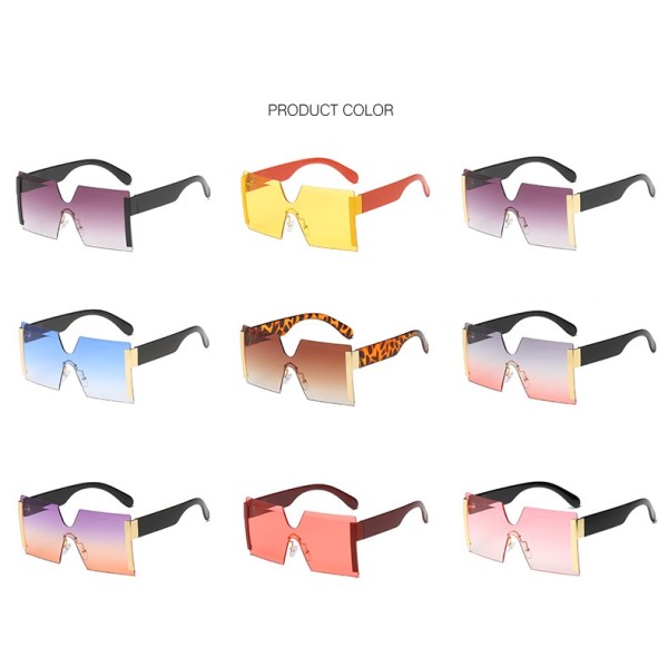 Gradient Sunglasses Manufacturer - New European American Frameless Big