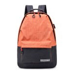 USB Backpack Factory - 2023 New Contrast Color Travel Computer