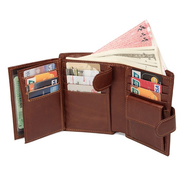 Men's Wallet Factory - European American Retro RFID Large-capacity