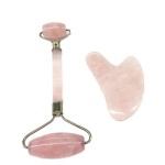 Jade Roller Set Factory - Luxurious Rose Quartz Massage Face Stone