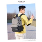 USB Backpack Factory - 2023 New Contrast Color Travel Computer