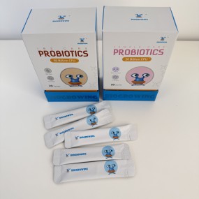 生物生长益生菌,益生元,益生后,肠道健康和消化支持,免疫,素食延迟释放每日胶囊