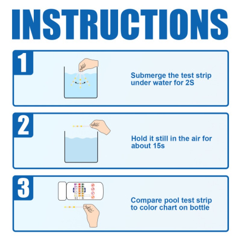 Pool Test Strips Factory - 3-in-1 Water Quality Paper