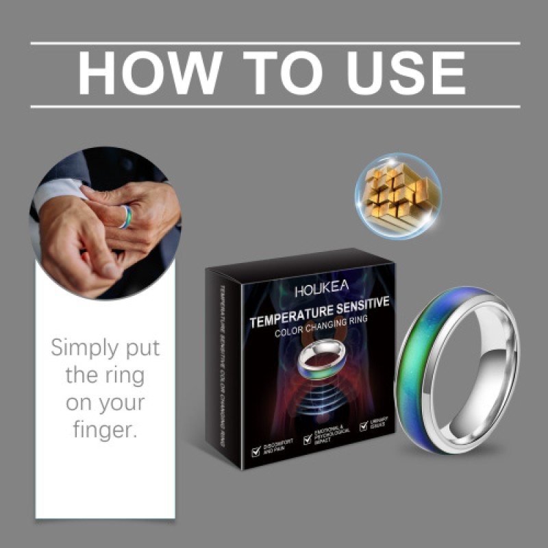 Color Changing Ring Supplier - Men's Body Care Fashion Accessory