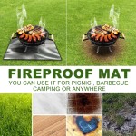 Fireproof Mat Factory - Outdoor Barbecue Protective Silver