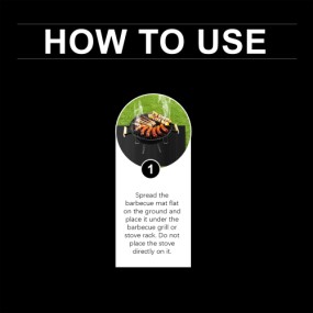 Fireplace Mat Factory - Barbecue Protective Black