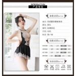 Home Nightdress Supplier - Black Lace Backless Pajamas