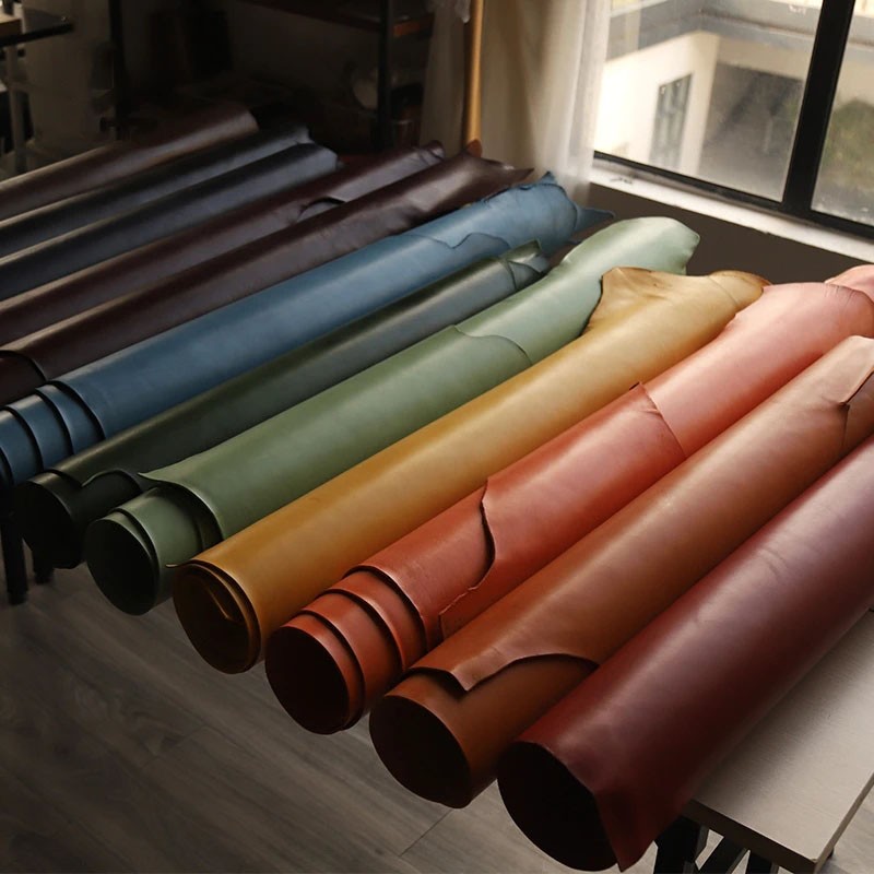 Vegetable Tanned Leather Supplier - DIY 12 Color Full Grain
