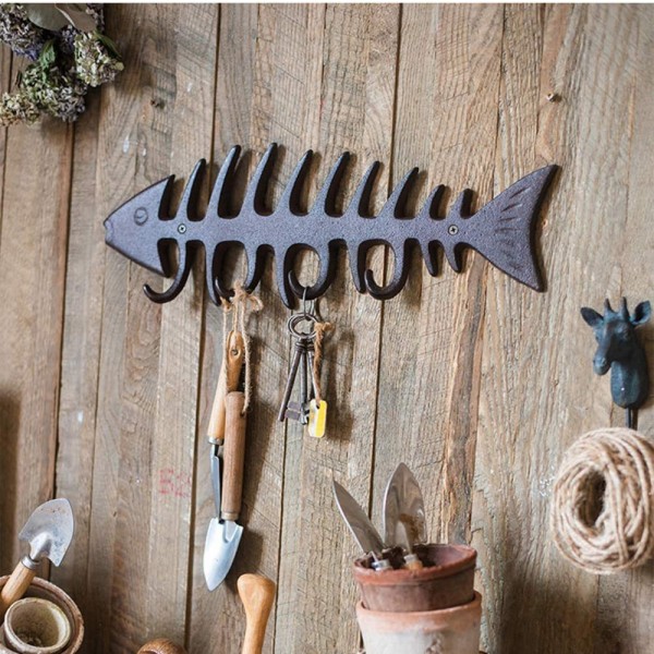 Coat Hook Factory - Vintage Metal Fishbone Design