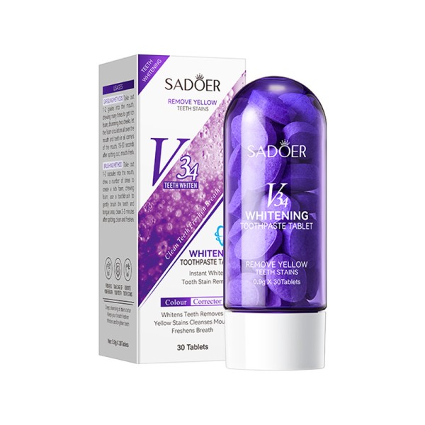 Teeth Whitening Tablets Factory - V34 Plaque Removal Oral Care