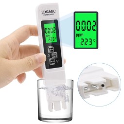 Water Tester Supplier - 3 in1 TDS EC Temperature Pen