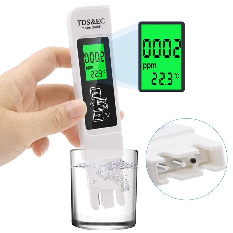 Water Tester Supplier - 3 in1 TDS EC Temperature Pen