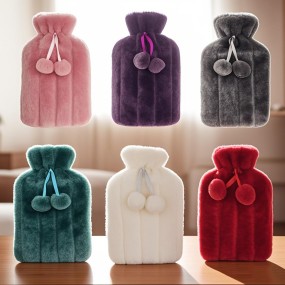 Hot Water Bottle Factory - Reusable 1000ml/2000ml Fluffy Plush Cover