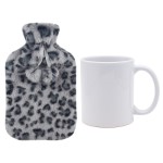 Hot Water Bottle Set Manufacturer - Wholesale Leopard Print Faux Fur Cover