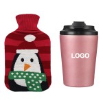 Hot Water Bottle Manufacturer - Custom 2000ml Rubber Bag Christmas Cover