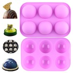Silicone Mousse Mold Factory - Hot Sale OEM 6 Semi Sphere Jelly