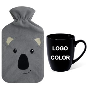 Hot Water Bag Cover Factory - Cute Fleece DIY Coffee Ceramic Cup