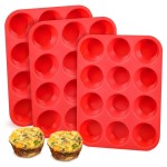 Silicone Muffin Pan Manufacturer - 12 Cups Reusable Nonstick Cupcake