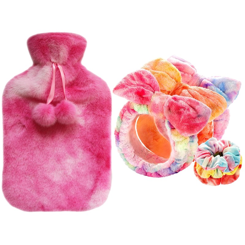 Hot Water Bottle Set Manufacturer - Cheap Quality Colorful Plush 2 Liter