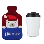 Hot Water Bottle Manufacturer - Custom 2000ml Rubber Bag Christmas Cover