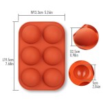 Cake Silicone Mold Manufacturer - Baking DIY 6 Semi Round Chocolate
