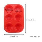 Cake Pan Factory - 6-Cavity DIY Non-Stick Food Grade Silicone