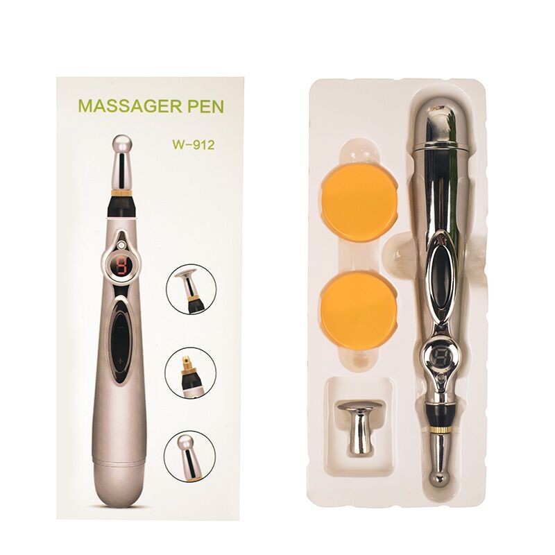 Electric Acupuncture Pen Supplier - 5 in 1 Pain Relief 9 Gages 5 Massage Heads