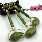 Jade Roller Set Factory - Xiuyu Green Jade Roller Gua Sha Beauty Set