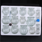 Vacuum Cupping Set Supplier - 16pcs Explosion-proof Glass Acupuncture Massage