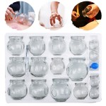 Vacuum Cupping Set Supplier - 16pcs Explosion-proof Glass Acupuncture Massage