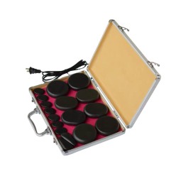 Hot Stone Massage Set Factory - 16Pcs Nature Basalt Spa Massage Stone Set